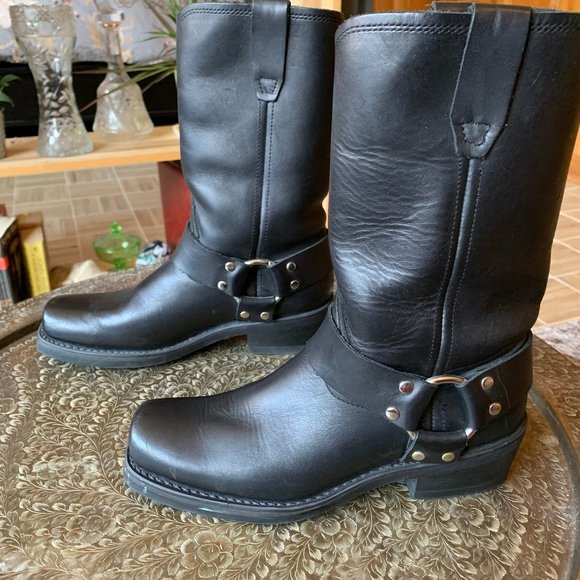 old school motorcycle boots